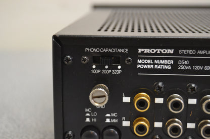 Proton D540 Stereo Integrated Amplifier * 40W RMS * 1980