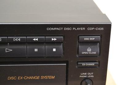 Sony CDP-C435 CD Carousel * 5 Discs * Remote * Box