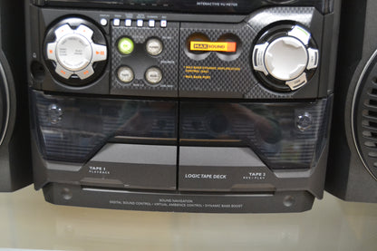 Philips FW-C555 Complete Music System Midi Size * Cd Changer * Radio * Cassette * Remote & Manual
