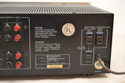 Kenwood KA-3500 Stereo Integrated Amplifier * 40W RMS * 1976