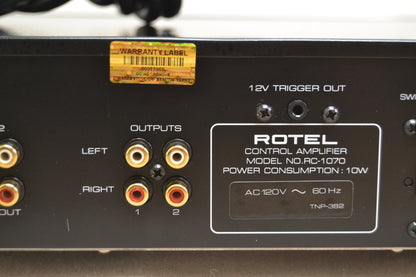 Rotel RC-1070 Stereo Preamplifier * Remote Control