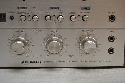 Pioneer CT-F9191 Single Cassette Deck * Fully Serviced * New Belts & Capstan