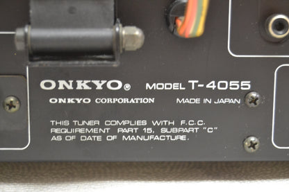 Onkyo T-4055 Stereo Tuner * Fully Serviced to Factory Specs