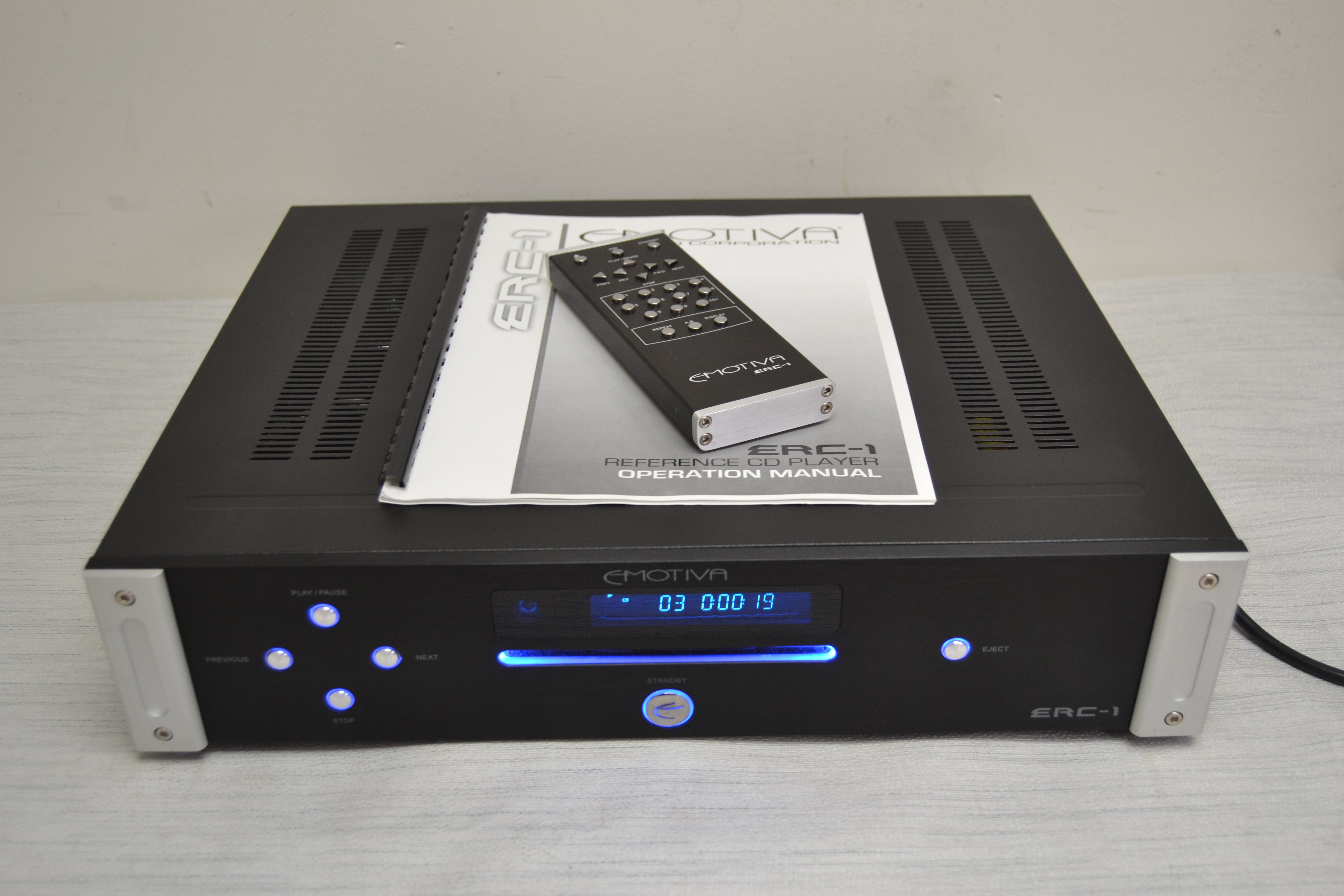 Emotiva ERC-1 Single CD Player * Remote * Manual * Fully Serviced