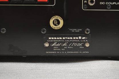 Marantz 170DC Stereo Power Amplifier * Fully Serviced * NEW Heiukko Solid Wood Case