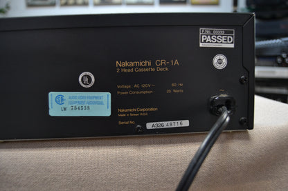 Nakamichi CR-1A Single Cassette Deck * Fully Serviced * New Belts