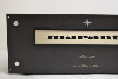 Marantz 240 Stereo Power Amplifier * Fully Serviced * Recapped * NEW Heiukko Solid Wood Case