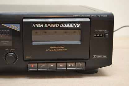 Sony TC-WE305 Double Cassette Deck * Fully Serviced * New Belts