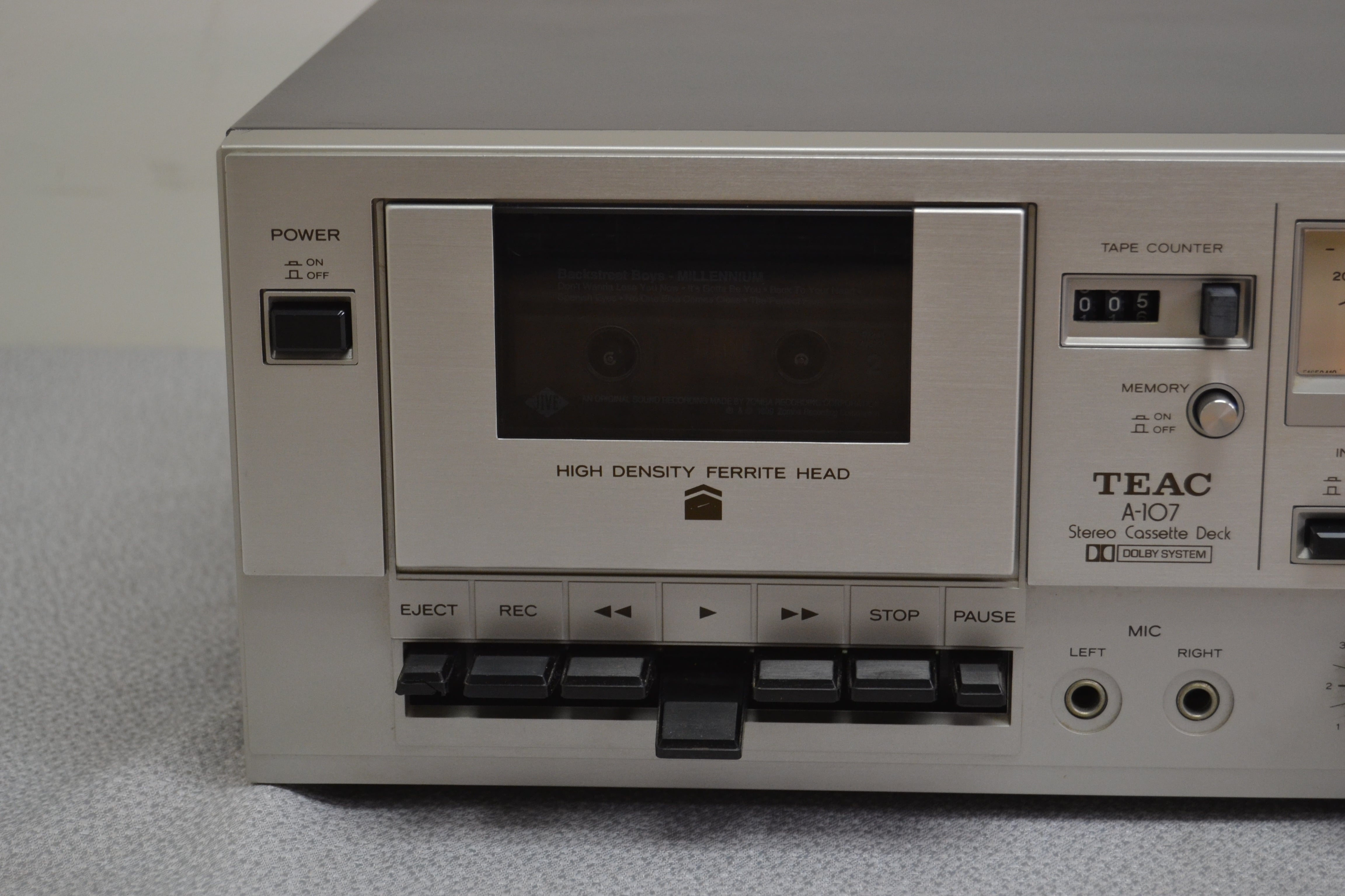 Teac A-107 Single Cassette Deck * Fully Serviced * New Belts