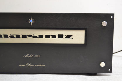Marantz 240 Stereo Power Amplifier * Fully Serviced * Recapped * NEW Heiukko Solid Wood Case