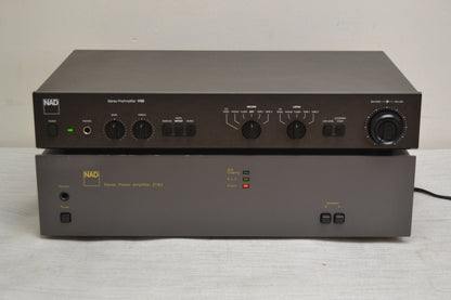 NAD Pre+Amp Set * 1155 Stereo Preamplifier * 2140 Power Amplifier * Fully Serviced