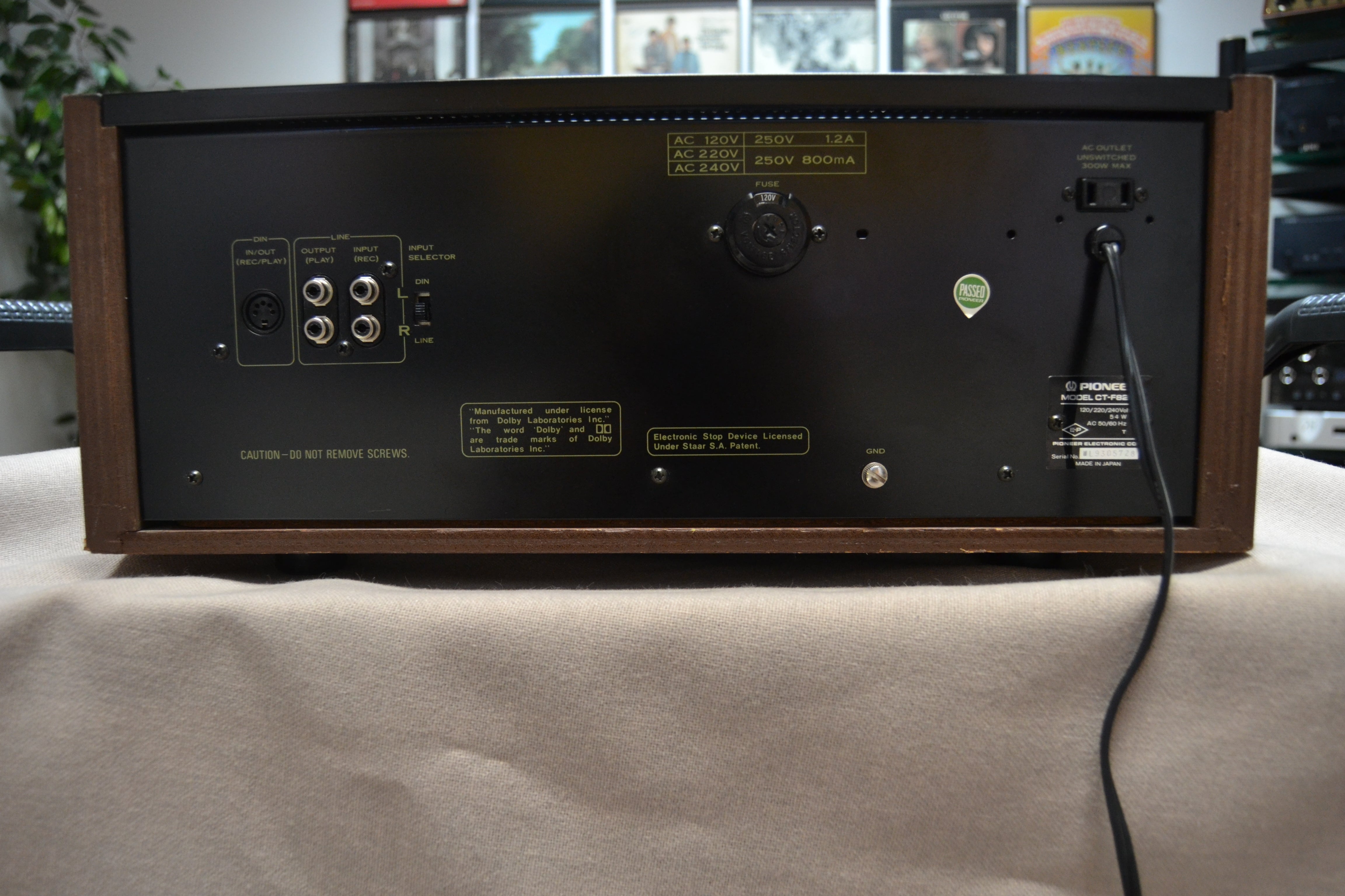 Pioneer CT-F8282 Single Cassette Deck * Fully Serviced * New Belts