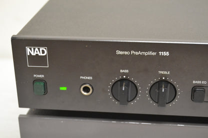 NAD Pre+Amp Set * 1155 Stereo Preamplifier * 2140 Power Amplifier * Fully Serviced
