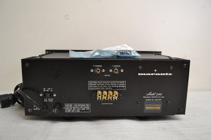 Marantz 240 Stereo Power Amplifier * Fully Serviced * Recapped * NEW Heiukko Solid Wood Case