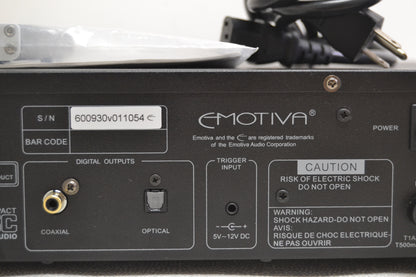 Emotiva ERC-1 Single CD Player * Remote * Manual * Fully Serviced