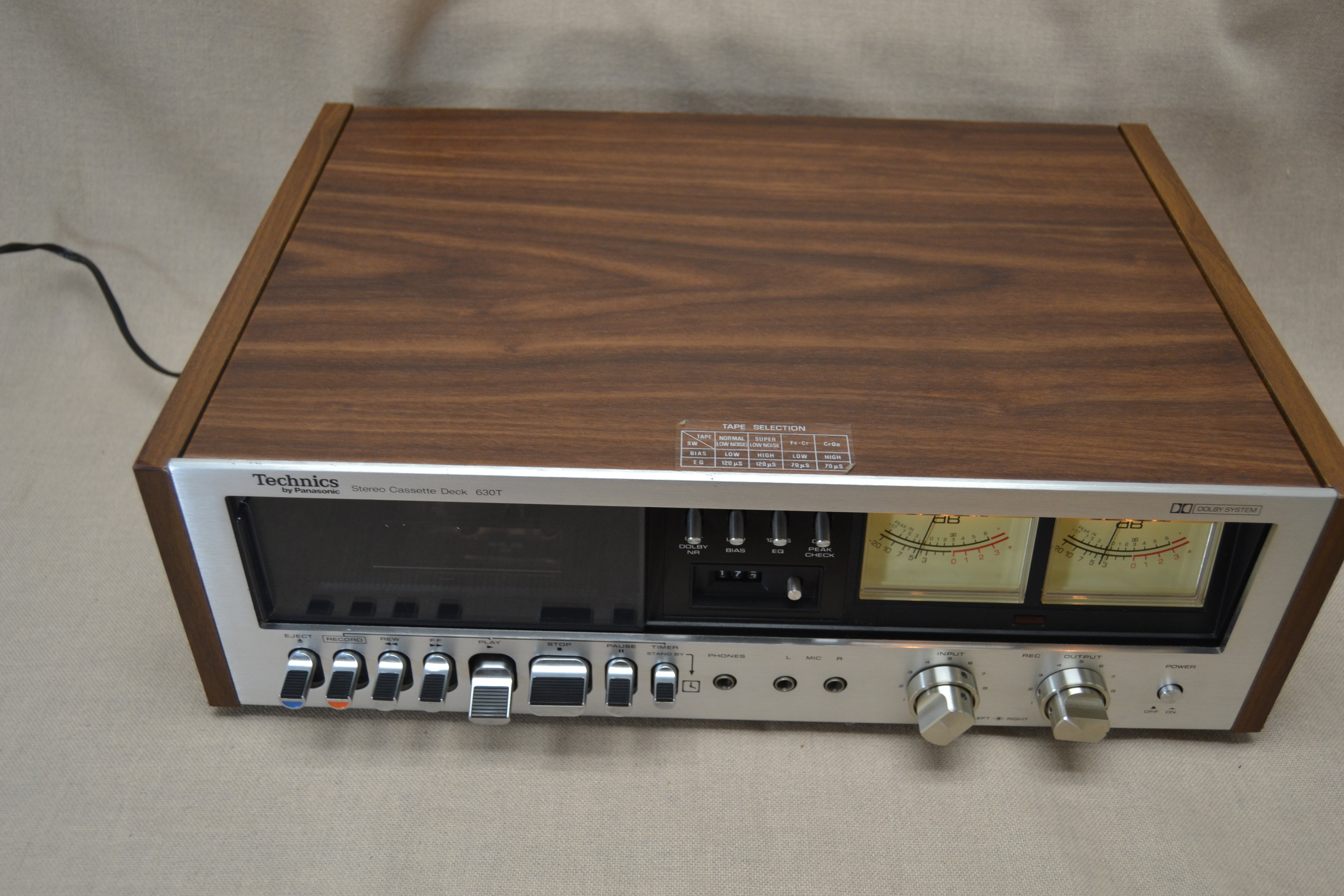 Technics RS-630T Single Cassette Deck * Fully Serviced * New Belts