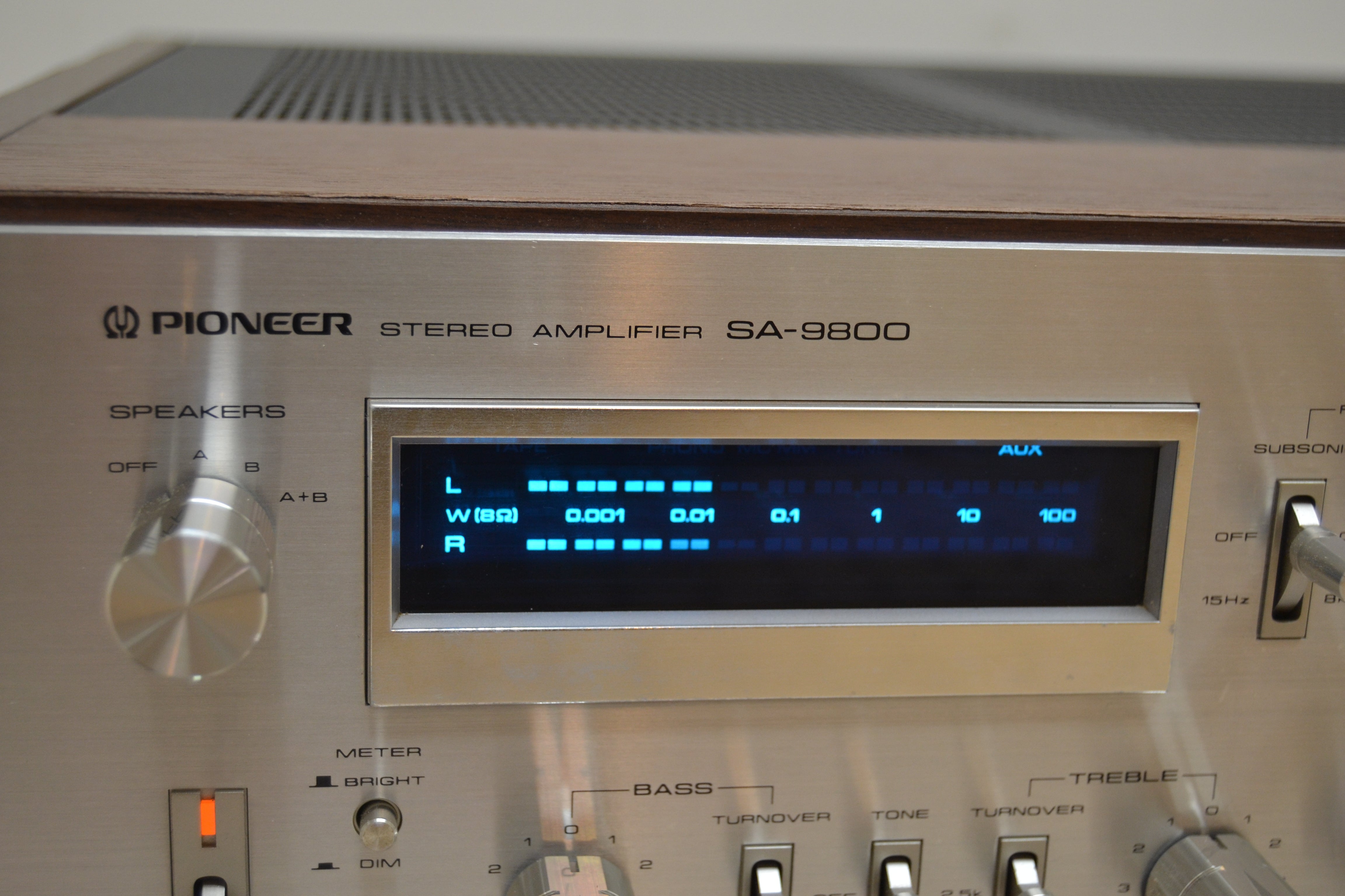 ステレオアンプ　☆PIONEER パイオニア　SA-9800☆ジャンク品 6 27 Pioneer SA-9800 Stereo Integrated Amplifier Working Confirmed | eBay