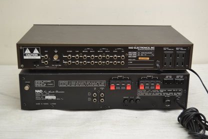 NAD Pre+Amp Set * 1155 Stereo Preamplifier * 2140 Power Amplifier * Fully Serviced