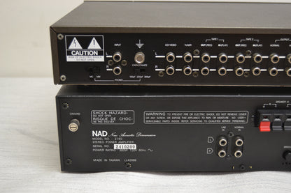 NAD Pre+Amp Set * 1155 Stereo Preamplifier * 2140 Power Amplifier * Fully Serviced