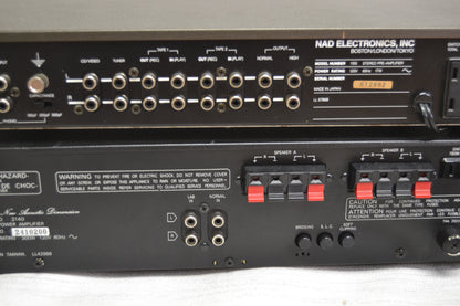NAD Pre+Amp Set * 1155 Stereo Preamplifier * 2140 Power Amplifier * Fully Serviced