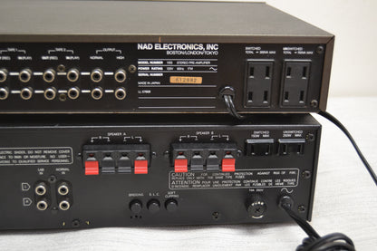 NAD Pre+Amp Set * 1155 Stereo Preamplifier * 2140 Power Amplifier * Fully Serviced