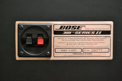 Bose 301 Series II Bookshelf Speakers * Fully Serviced