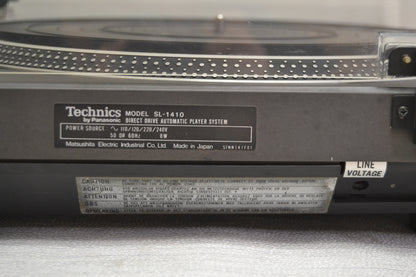 Technics SL-1410 Direct Drive Turntable * NEW Audio Technica Cartridge * Fully Serviced *