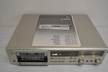 Dual C822 Single Cassette Deck * Manual * Fully Serviced *