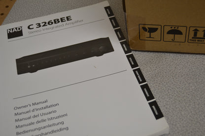 Nad C326BEE Stereo Integrated Amplifier * 50W RMS * Box * Manual * Remote