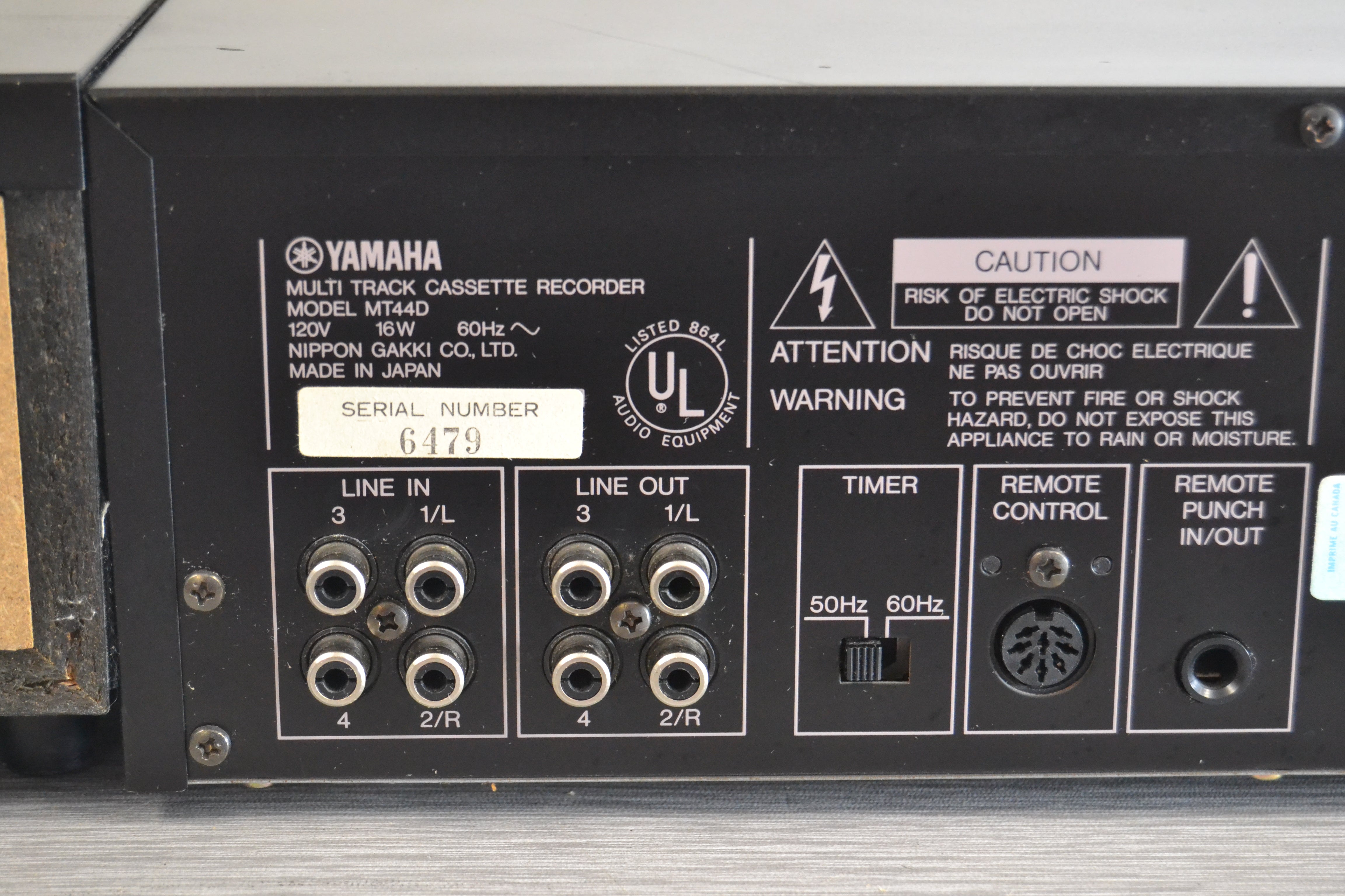 Yamaha MT44D Multitrack Cassette Recorder – The Turntable Store