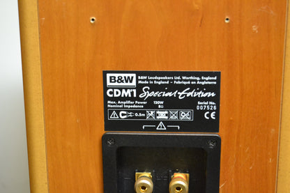 Bower & Wilkins B&W CDM1 SE Bookshelf Speakers