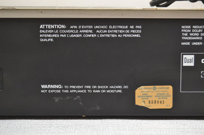 Dual C822 Single Cassette Deck * Manual * Fully Serviced *