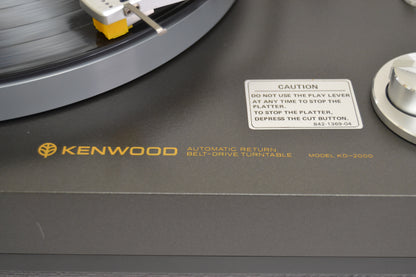 Kenwood KD-2000 Belt Drive Turntable * Fully Serviced *