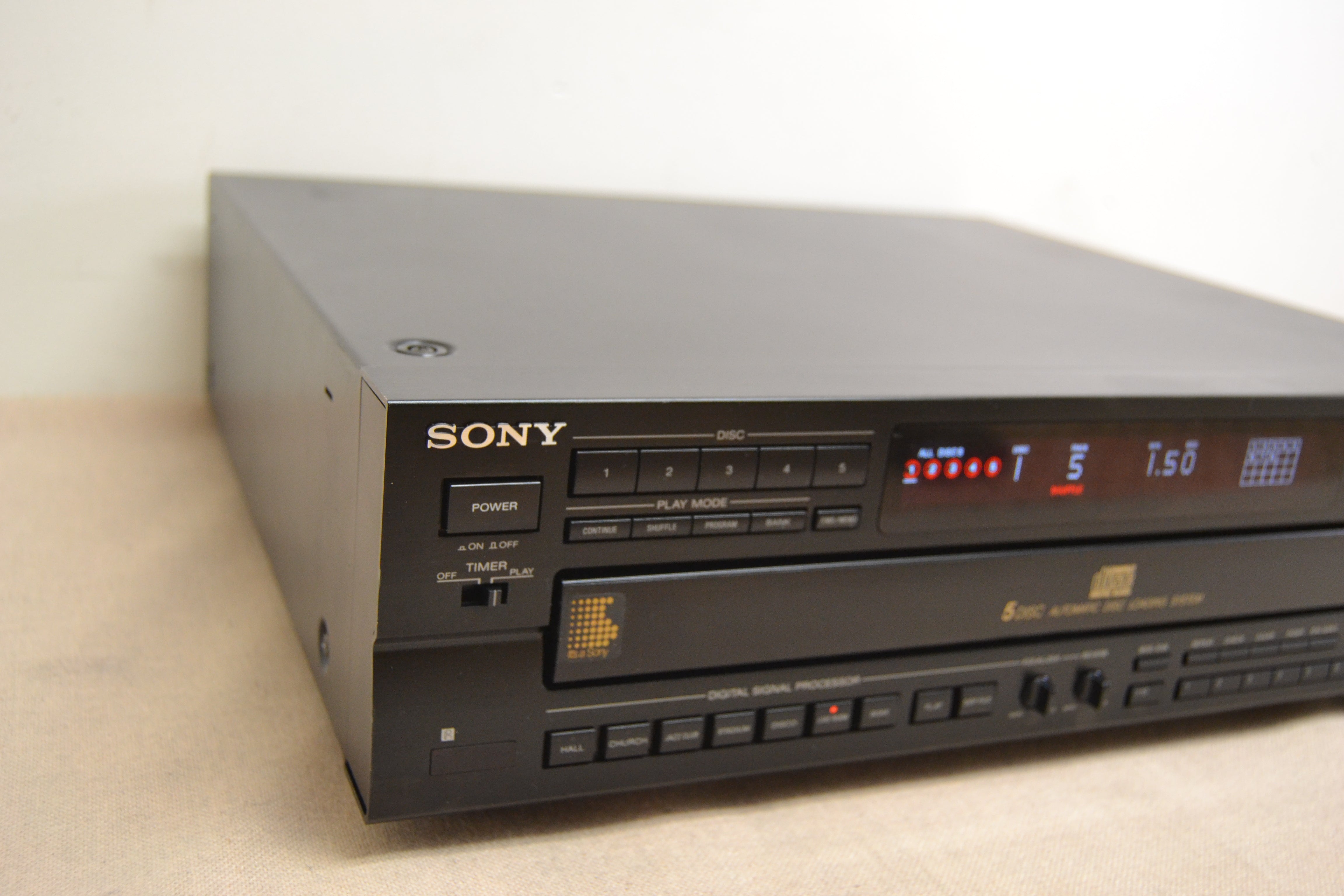 Sony CDP-C715 CD Carousel * 5 Disc Changer * Remote Control – The