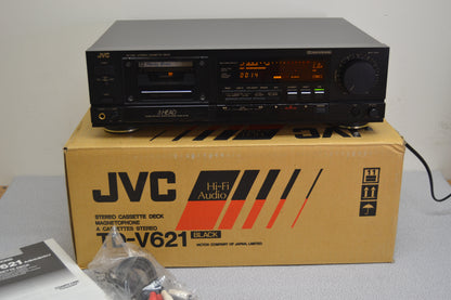JVC TD-V621  3-Head Stereo Tape Recorder (1989-90) * Fully Serviced * New Belts * Box * Manuals