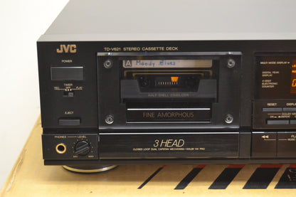JVC TD-V621  3-Head Stereo Tape Recorder (1989-90) * Fully Serviced * New Belts * Box * Manuals