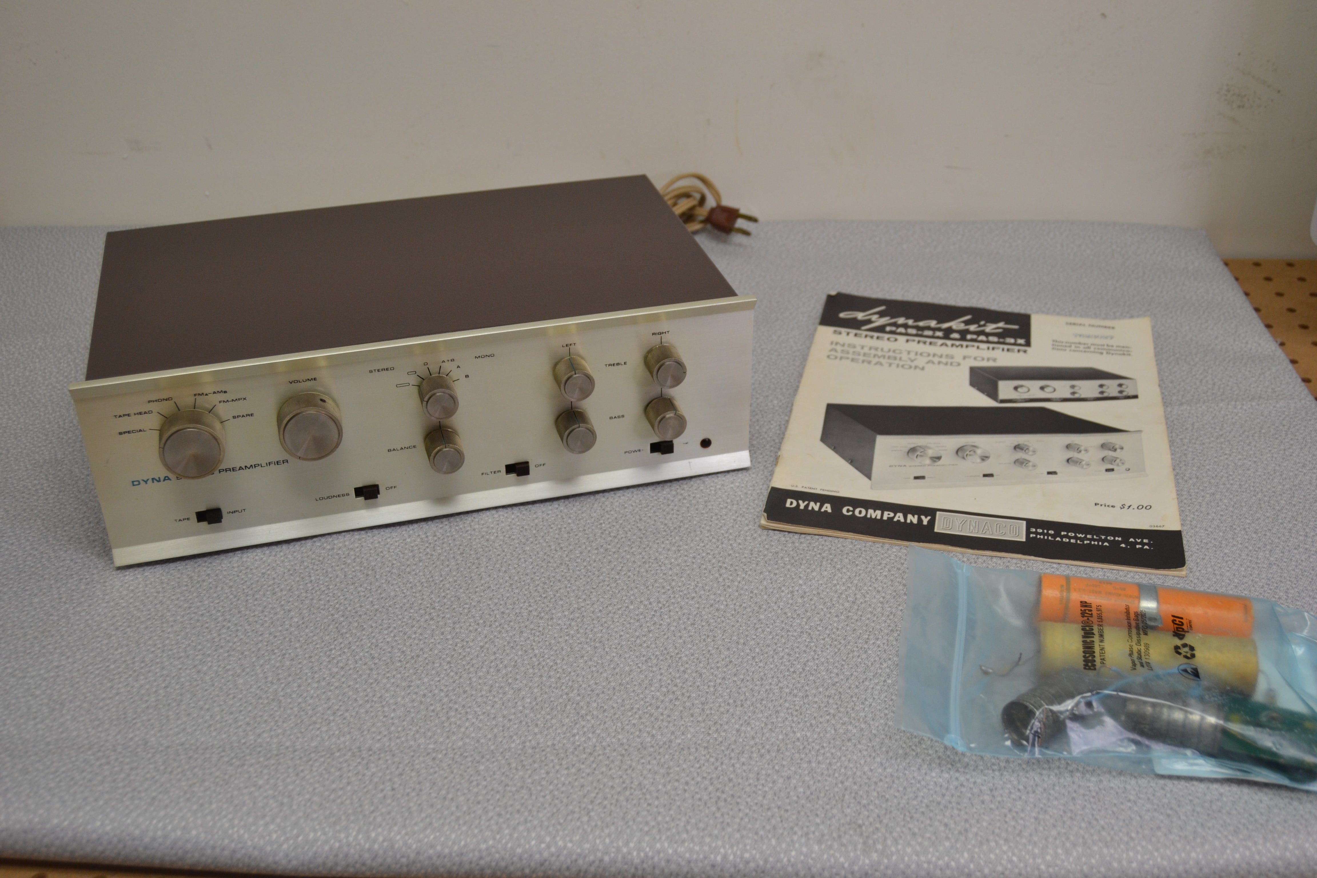 Dynaco Dyna PAS Stereo Tube Preamplifier * New Caps * Manual
