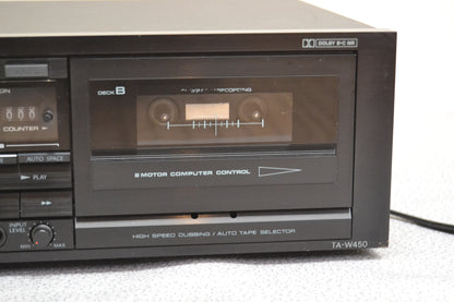 Onkyo TA-W450 Double Cassette Deck * Fully Serviced * New Belts