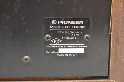 Pioneer CT-F8282 Single Cassette Deck * Fully Serviced * New Belts and Idlers