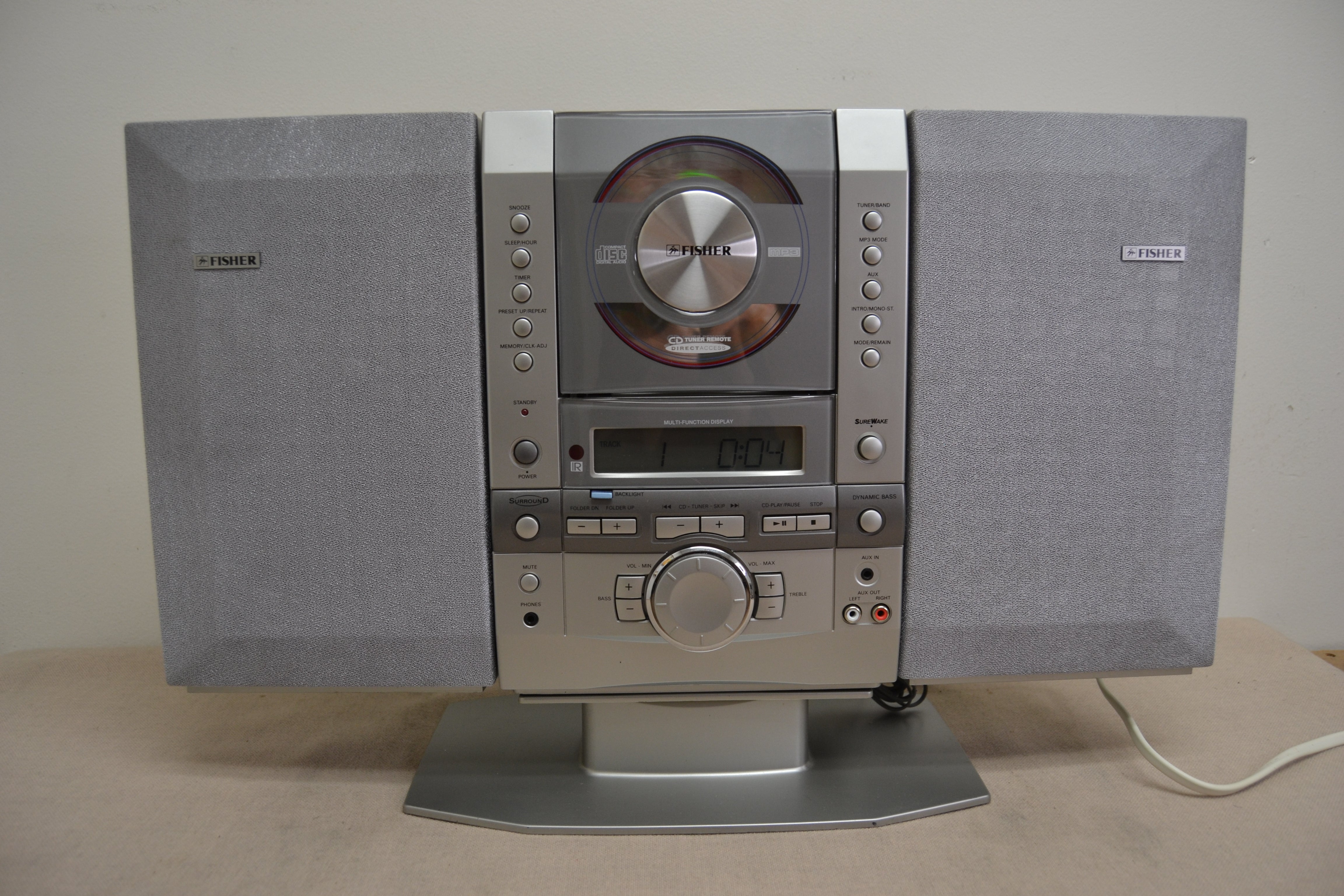 Fisher SLIM-1510SL * Shelf Stereo System * Remote Control