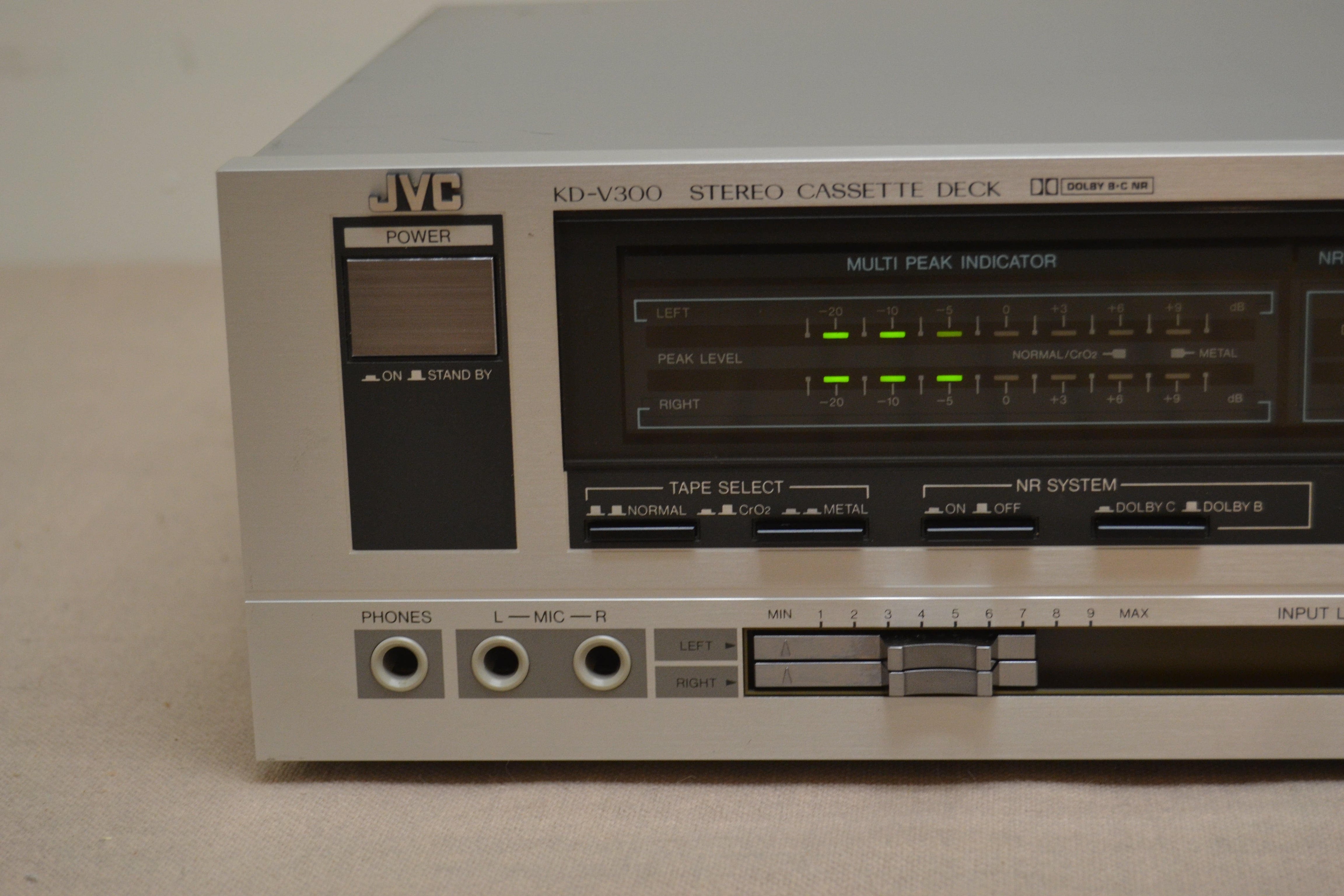 JVC KD-V300 Single Cassette Deck * Fully Serviced * New Belts