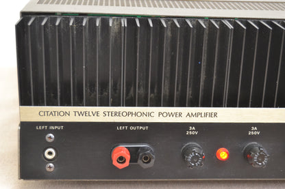 Harman Kardon Citation Twelve * Stereo Power Amplifier * 60W RMS * 1976