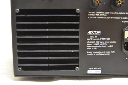 Adcom GFA-5800  Power Amplifier (1995) * 250W RMS * Fully Serviced
