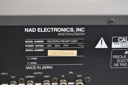 NAD Preamplifier Tuner 1700