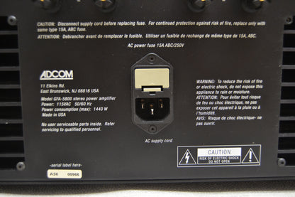 Adcom GFA-5800  Power Amplifier (1995) * 250W RMS * Fully Serviced