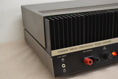 Harman Kardon Citation Twelve * Stereo Power Amplifier * 60W RMS * 1976