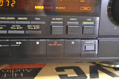 JVC TD-V621  3-Head Stereo Tape Recorder (1989-90) * Fully Serviced * New Belts * Box * Manuals