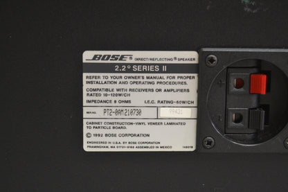 Bose 2.2 Series II BookShelf Speakers * Fully Serviced *