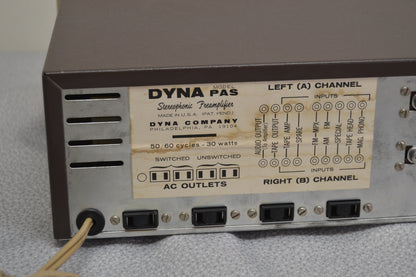 Dynaco Dyna PAS Stereo Tube Preamplifier * New Caps * Manual