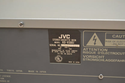 JVC KD-V300 Single Cassette Deck * Fully Serviced * New Belts